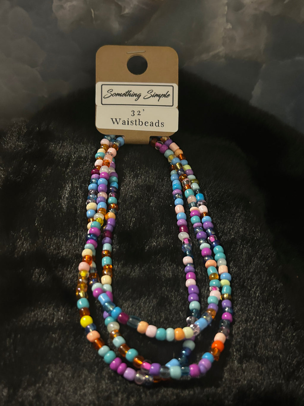 Rainbow Affirmation Waistbeads – Multicolor Joy & Intention