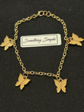 Golden Butterfly Charm Bracelet