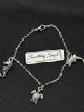 Silver Ocean Life Charm Bracelet