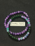 Faithful Flow Glass Bead Bracelets
