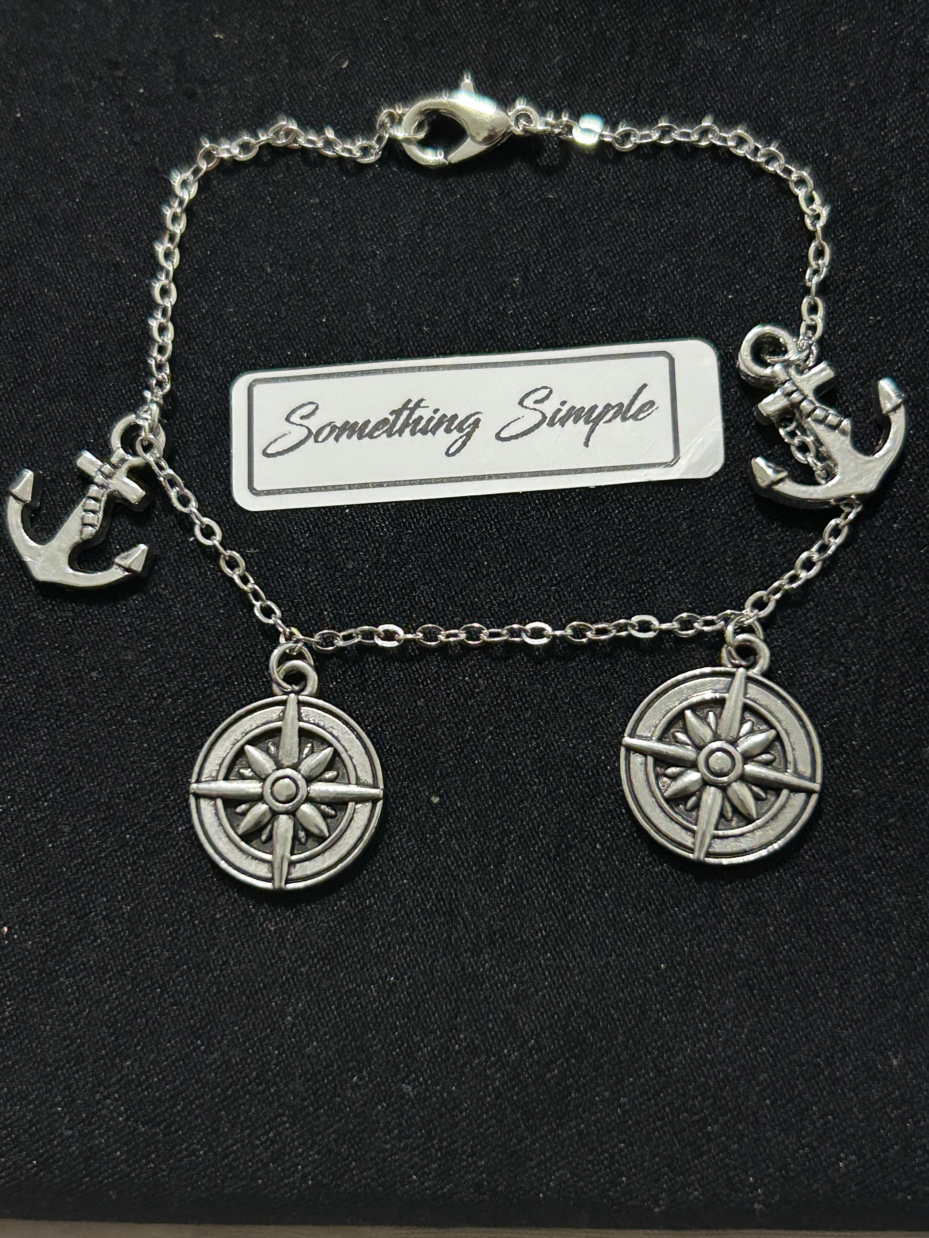 Silver Nautical Charm Bracelet