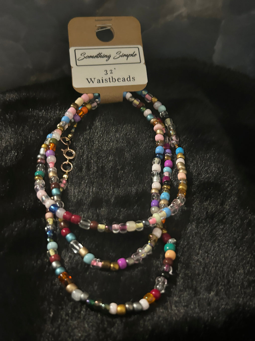 Sacred Spark – 32” Waist Beads (Single Strand)