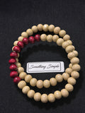 Whisper & Ember Wood Bead Bracelets