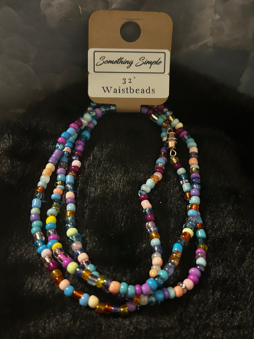 Multicolor Waistbeads – 32” Strand of Joy & Intention