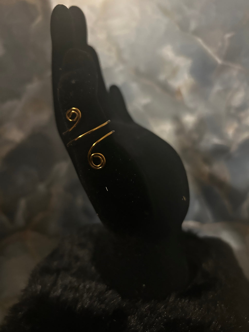 Antique Bronze Spiral Ring – Dual Coil Wire Design