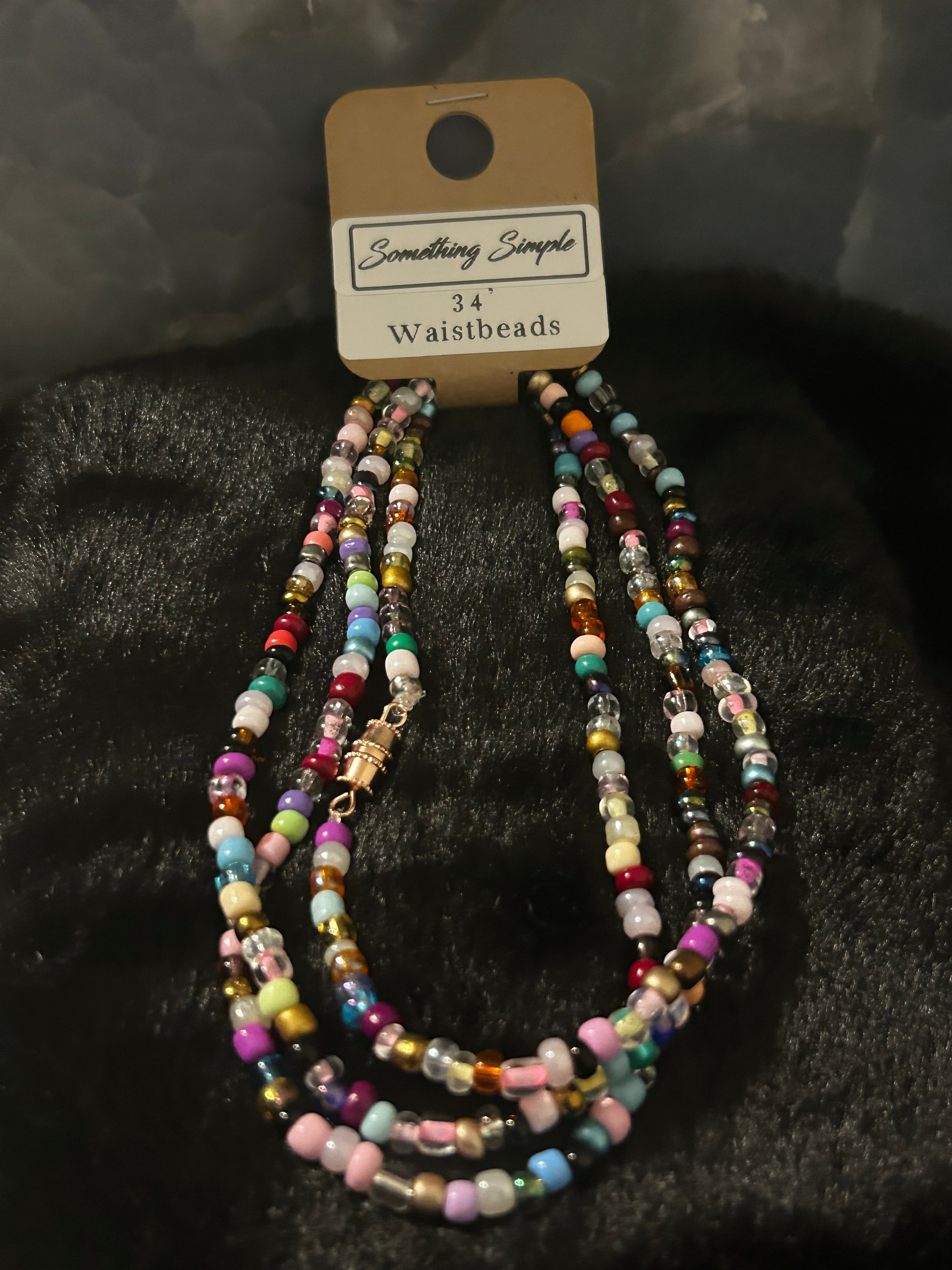 Color Grace – 34” Waist Beads (Single Strand)