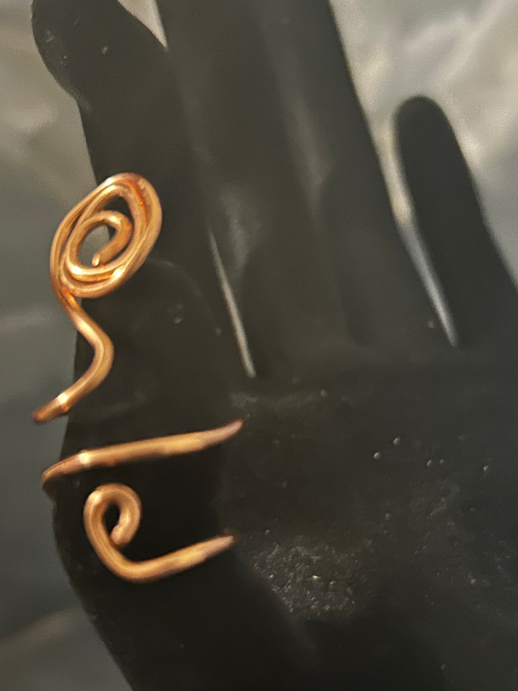 Copper Flow Ring – Spiral Wire Design
