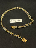 Gold Butterfly Pendant Necklace
