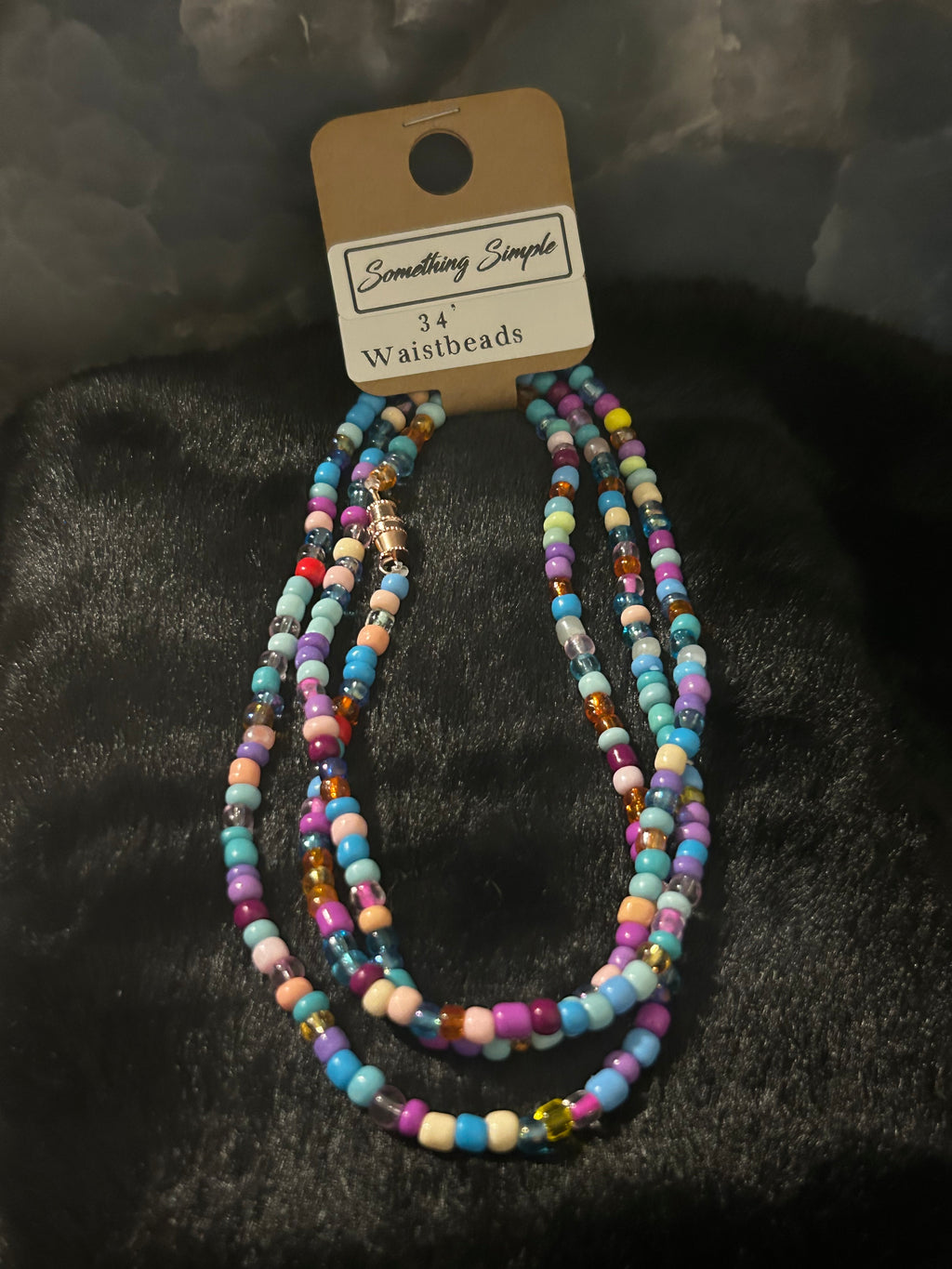 Faithful Bloom – 34” Waist Beads (Single Strand)