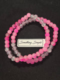 Pink Radiance Glass Bead Bracelets