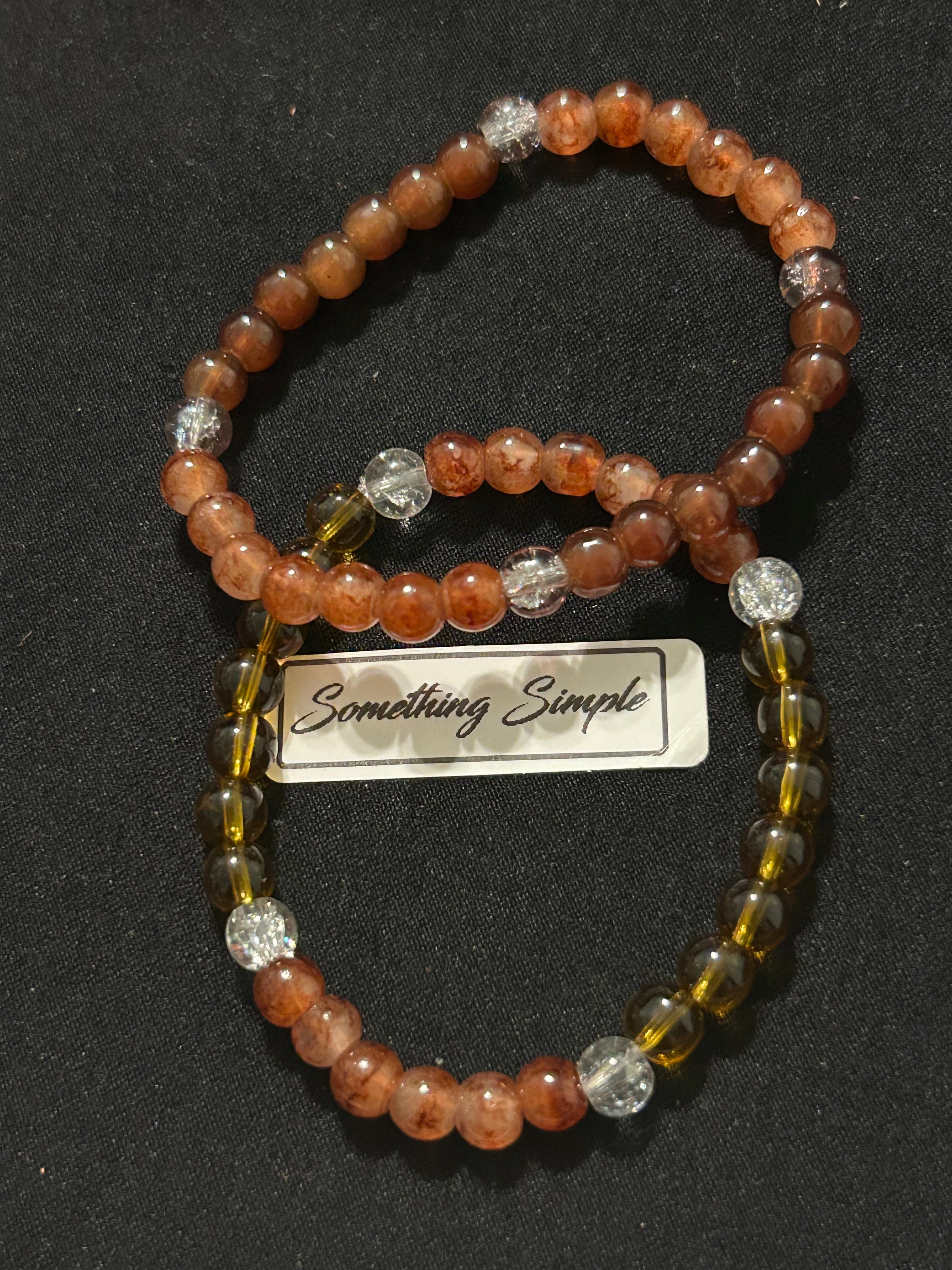 Harvest Light Glass Bead Bracelets