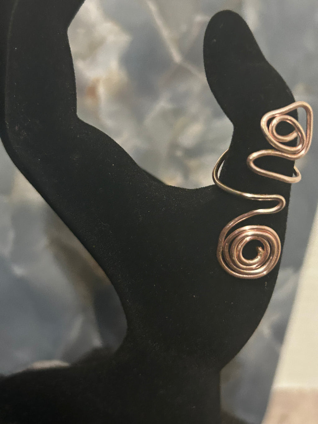 Rose Grace Ring – Artistic Spiral Wire Design
