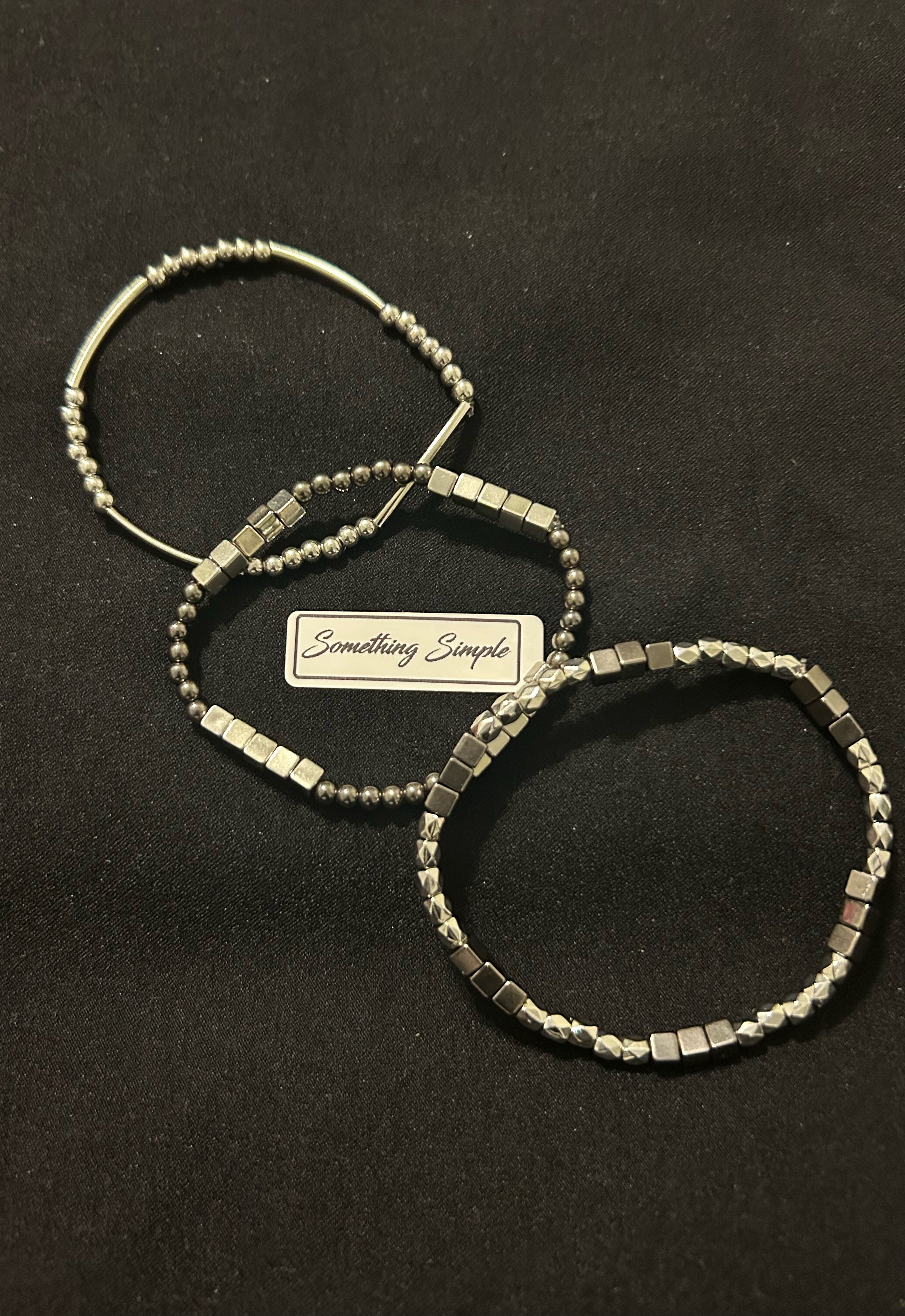 Metallic Bead Bracelets