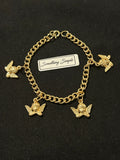 Golden Cherub Charm Bracelet