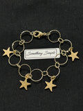 Gold-Toned Star Charm Bracelet